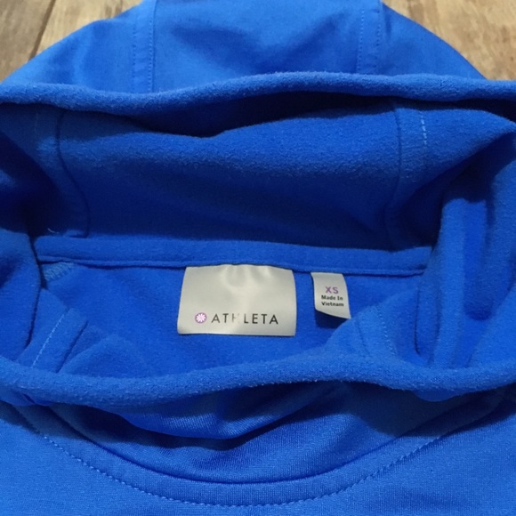 Athleta Blue Tech Fleece XS - Picture 2 of 5